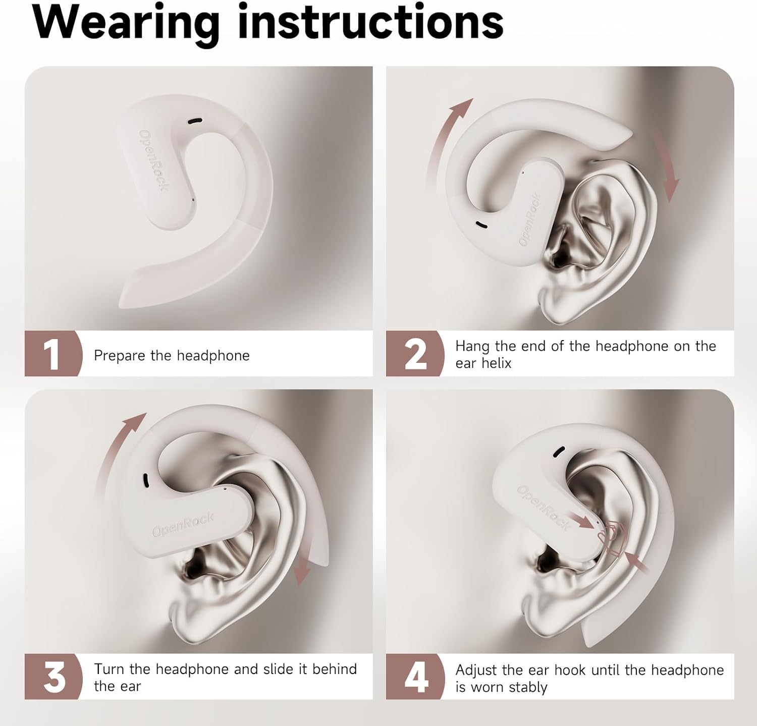 OpenRock S Open-Ear Air Conduction Sport Earbuds