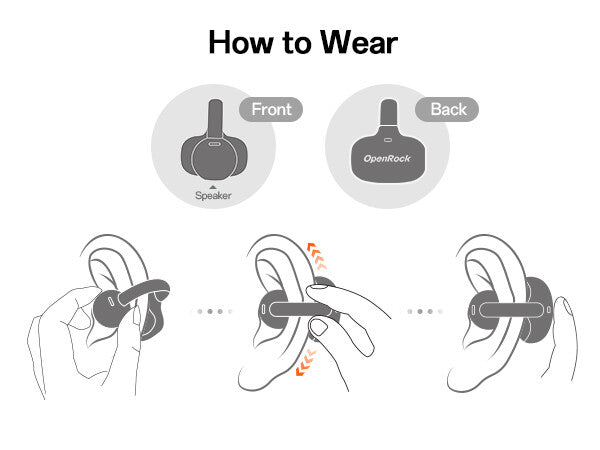 OpenRock E Open-Ear Air Conduction Sport Earbuds