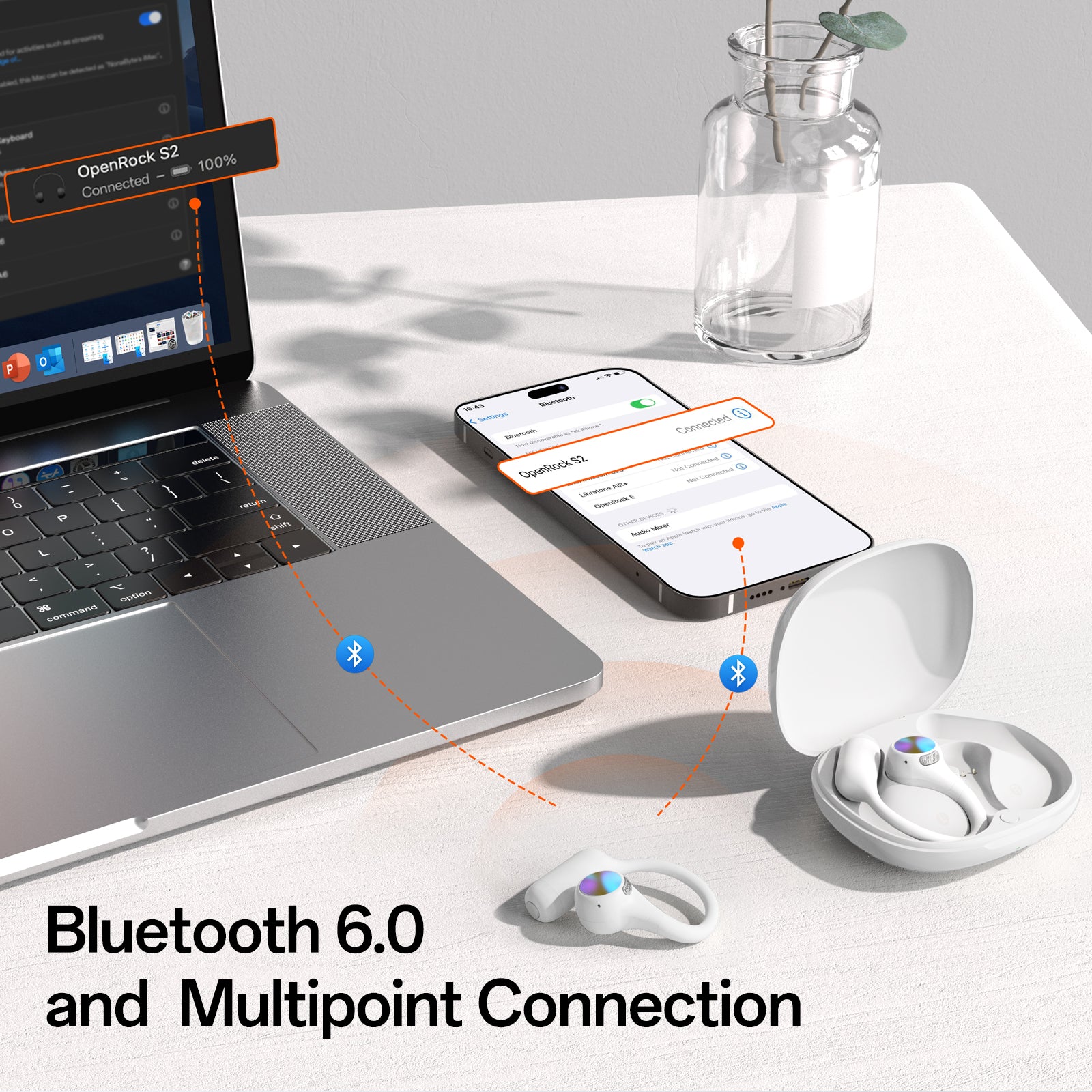 OpenRock S2 Open-Ear Air Conduction Sport Earbuds