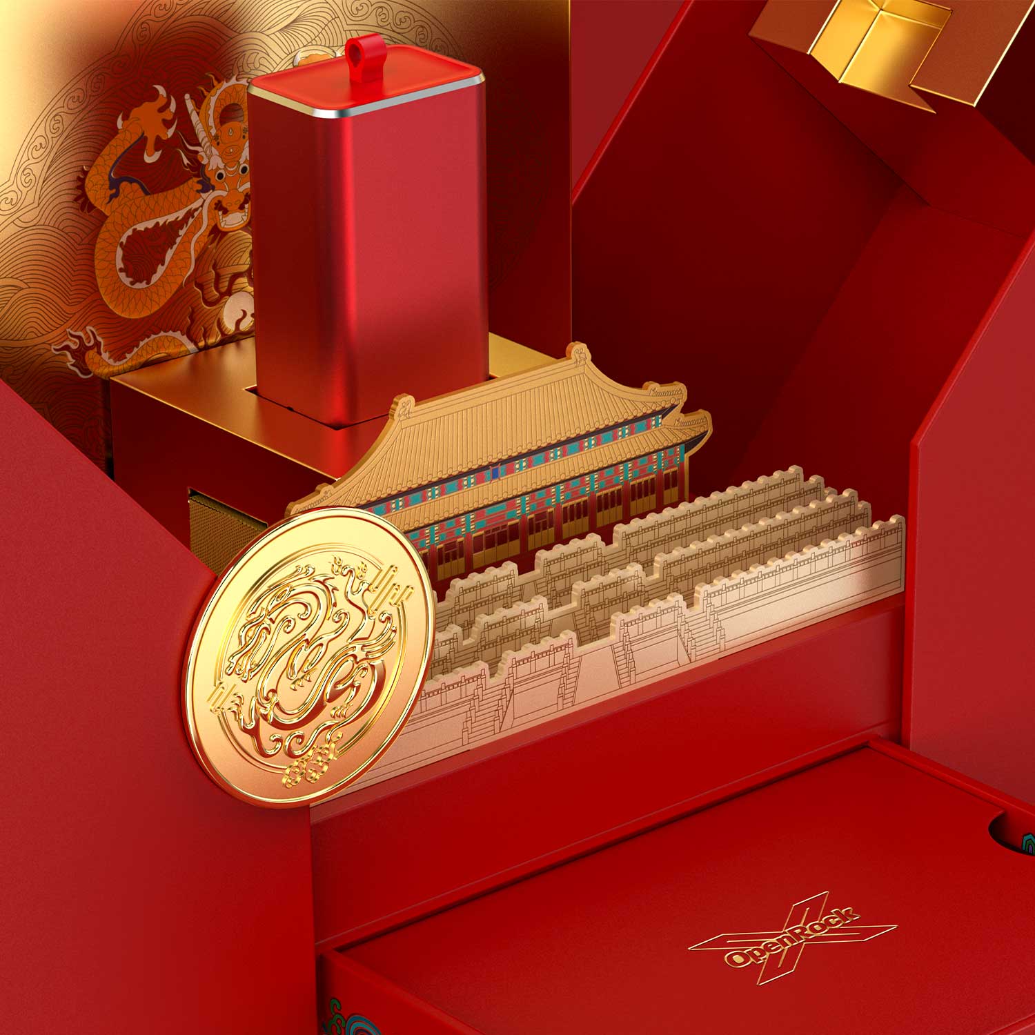 OpenRock X Open-Ear Earbuds Forbidden City Limited Edition