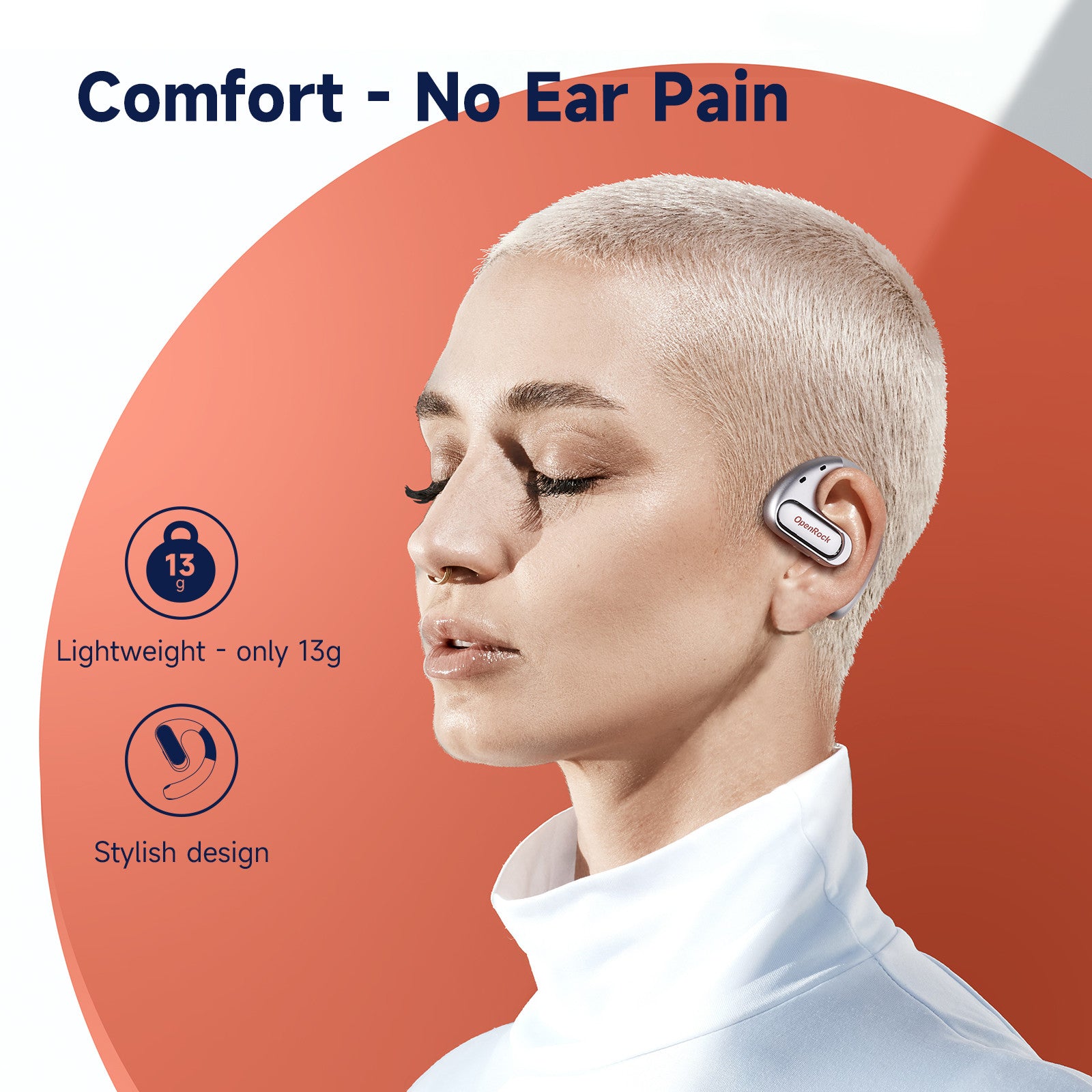 OpenRock Pro Open-Ear Air Conduction Sport Earbuds