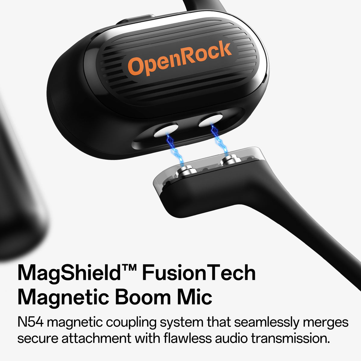 OpenRock Link 20 | AI Productivity Headset with Magnetic Mic: Simultan