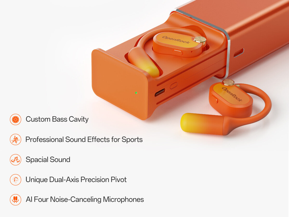 OPENROCK X Open-Ear Sport Earbuds Bluetooth 5.3 Air Conduction Tech