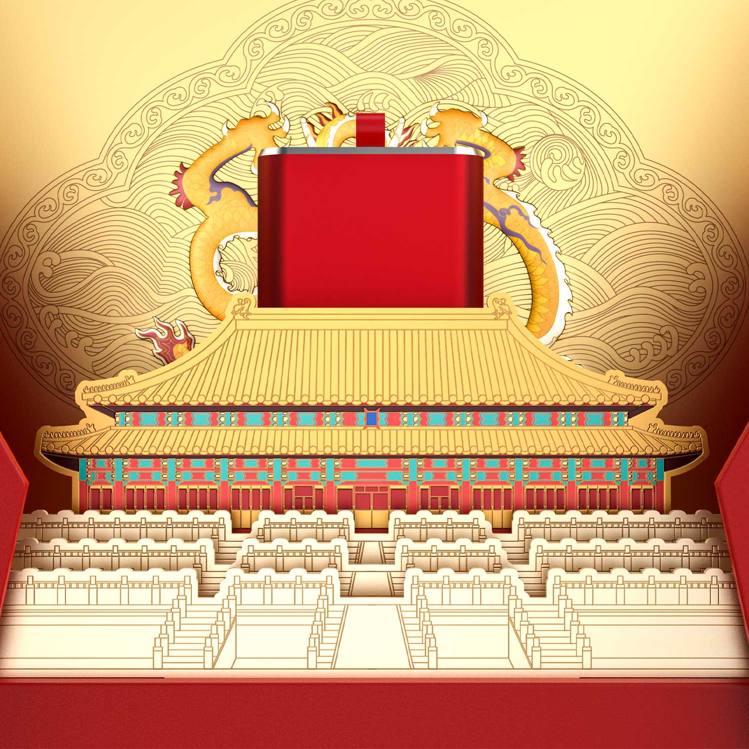 OpenRock X Open-Ear Earbuds Forbidden City Limited Edition
